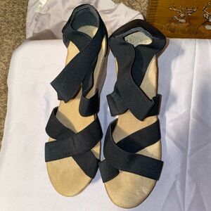 Wedge heels size 9 black